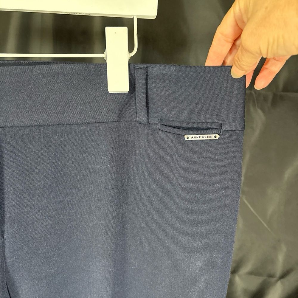 Anne Klein Blue Straight Leg Pants Sz 16 - Picture 4 of 9